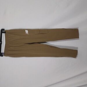 NWT New Balance Men's Desert Taupe Ripstop Cargo Pant Side Ankle Zip Size Small